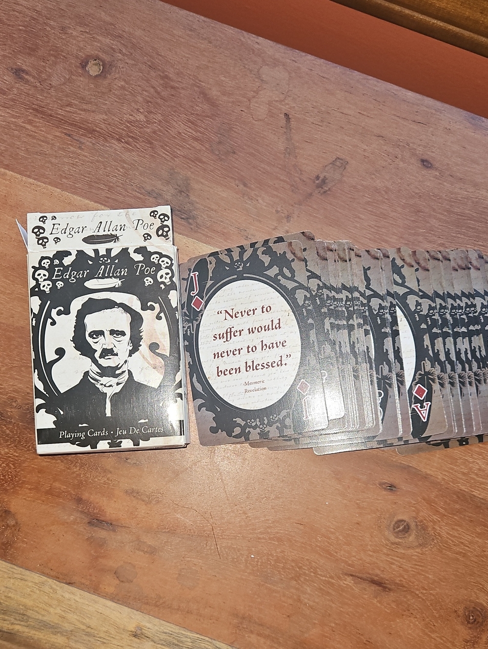 Edgar Allan Poe Card Deck Playing Cards Gothic Theme